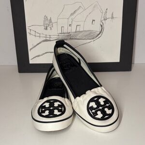 Tory Burch Black and White Sneakers